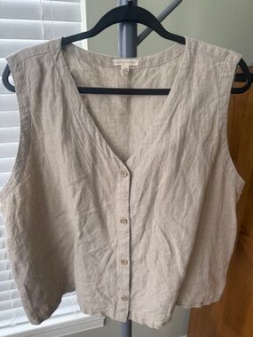 Eileen Fisher Organic Linen Vest